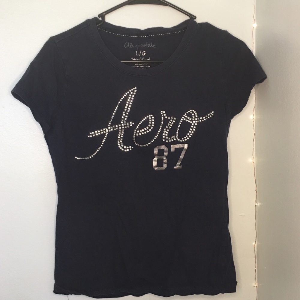 Aeropostale tee navy blue